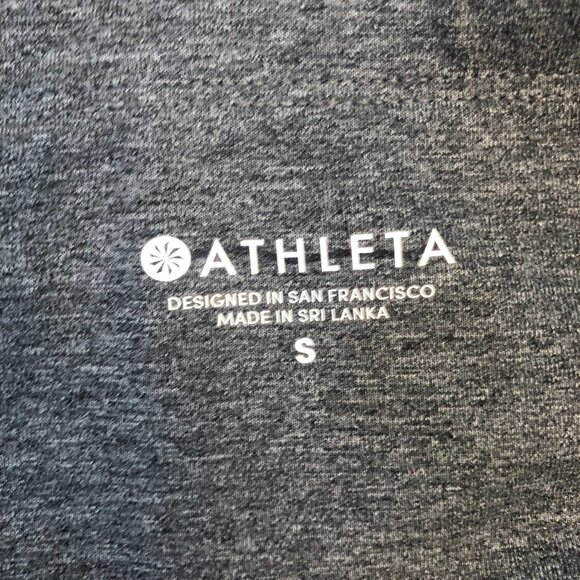 ATHLETA Gray Leggings Pull On Pants Women Ankle S Gym Yoga Training Stretch - Picture 4 of 8